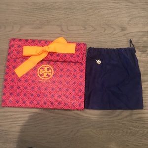 Tory Burch Empty gift bag & dust bag